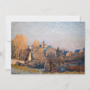 Alfred Sisley - Frosty Morning in Louveciennes Dankeskarte