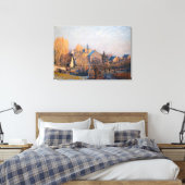 Alfred Sisley - Frosty Morning in Louveciennes Leinwanddruck (Insitu (Schlafzimmer))