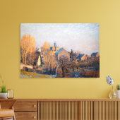 Alfred Sisley - Frosty Morning in Louveciennes Leinwanddruck (Insitu (Wohnzimmer))