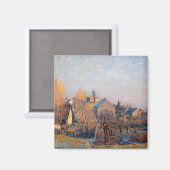 Alfred Sisley - Frosty Morning in Louveciennes Magnet (Vorderseite/Rückseite)