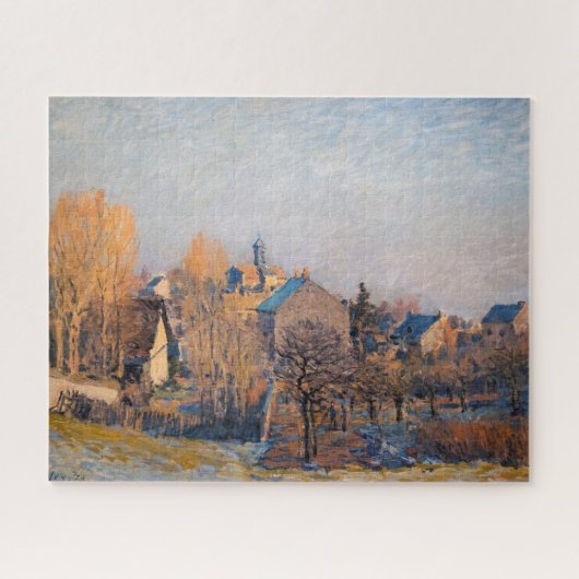 Alfred Sisley - Frosty Morning in Louveciennes Puzzle (Horizontal)