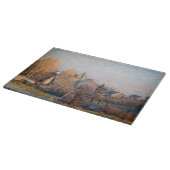 Alfred Sisley - Frosty Morning in Louveciennes Schneidebrett (Ecke)