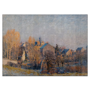 Alfred Sisley - Frosty Morning in Louveciennes Schneidebrett