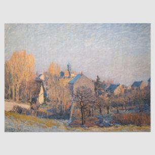 Alfred Sisley - Frosty Morning in Louveciennes Seidenpapier