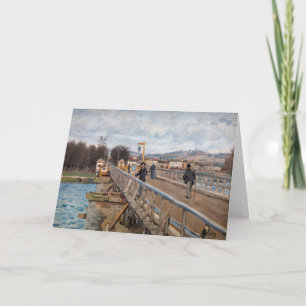 Alfred Sisley - Fußgängerbrücke in Argenteuil Karte