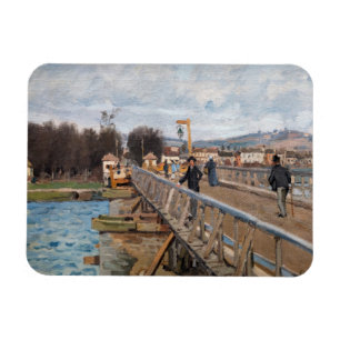 Alfred Sisley - Fußgängerbrücke in Argenteuil Magnet