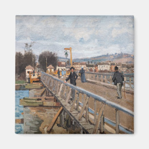 Alfred Sisley - Fußgängerbrücke in Argenteuil Magnet