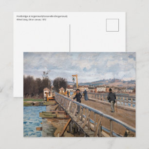 Alfred Sisley - Fußgängerbrücke in Argenteuil Postkarte