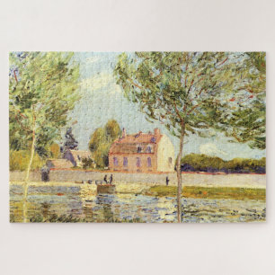 Alfred Sisley Häuser an den Ufern des Loing Puzzle