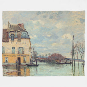 Alfred Sisley - Hochwasser in Port-Marly 1872 Fleecedecke