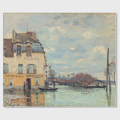Alfred Sisley - Hochwasser in Port-Marly 1872 Geschenkpapier (Flach)