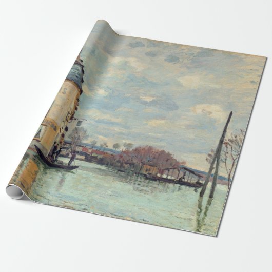 Alfred Sisley - Hochwasser in Port-Marly 1872 Geschenkpapier (Ungerollt)