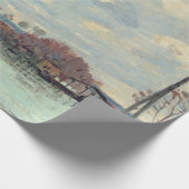 Alfred Sisley - Hochwasser in Port-Marly 1872 Geschenkpapier (Ecke)