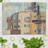 Alfred Sisley - Hochwasser in Port-Marly 1872 Geschirrtuch (Gefaltet)