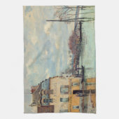 Alfred Sisley - Hochwasser in Port-Marly 1872 Geschirrtuch (Vertikal)