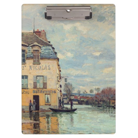 Alfred Sisley - Hochwasser in Port-Marly 1872 Klemmbrett (Vorderseite)