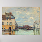 Alfred Sisley - Hochwasser in Port-Marly 1872 Poster (Vorne)