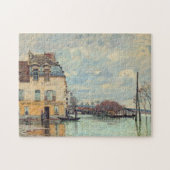 Alfred Sisley - Hochwasser in Port-Marly 1872 Puzzle (Horizontal)