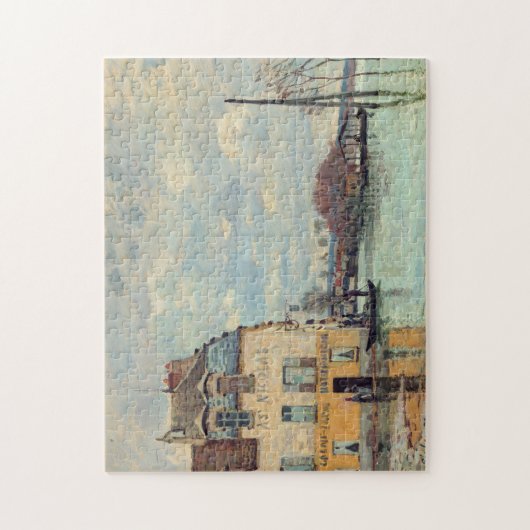 Alfred Sisley - Hochwasser in Port-Marly 1872 Puzzle (Vertikal)