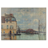 Alfred Sisley - Hochwasser in Port-Marly 1872 Schneidebrett (Vorderseite)