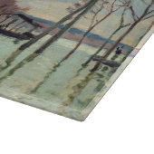 Alfred Sisley - Hochwasser in Port-Marly 1872 Schneidebrett (Ecke)