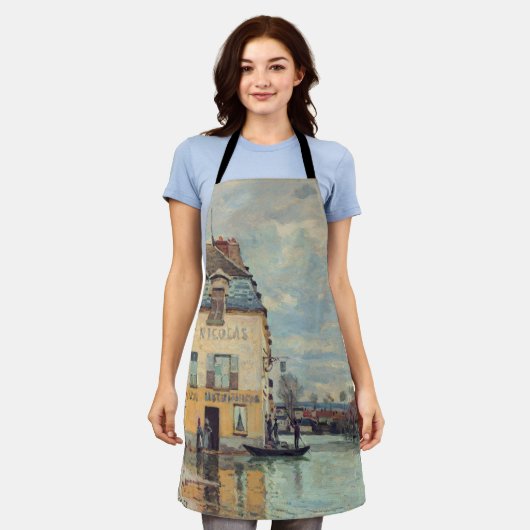 Alfred Sisley - Hochwasser in Port-Marly 1872 Schürze (Getragen)