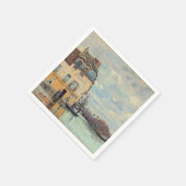 Alfred Sisley - Hochwasser in Port-Marly 1872 Serviette (Ecke)