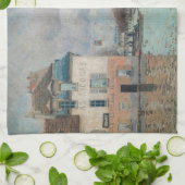 Alfred Sisley - Hochwasser in Port-Marly 1876 Geschirrtuch (Gefaltet)