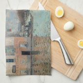 Alfred Sisley - Hochwasser in Port-Marly 1876 Geschirrtuch (Viertel Falte)