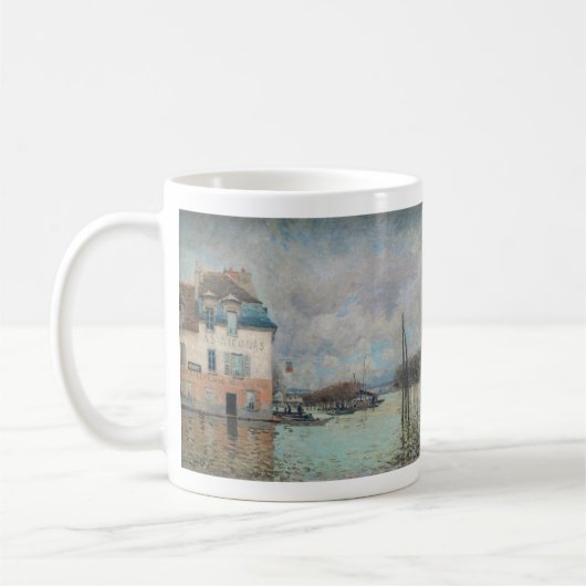 Alfred Sisley - Hochwasser in Port-Marly 1876 Kaffeetasse (Links)
