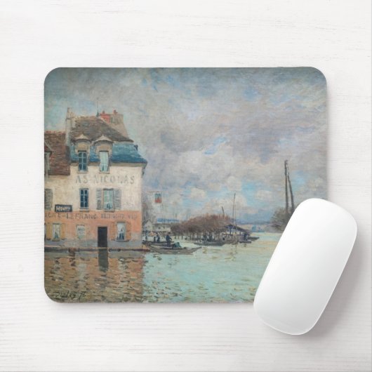 Alfred Sisley - Hochwasser in Port-Marly 1876 Mousepad (Mit Mouse)