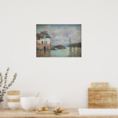 Alfred Sisley - Hochwasser in Port-Marly 1876 Poster (Küche)