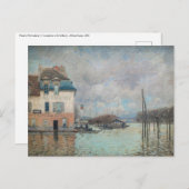 Alfred Sisley - Hochwasser in Port-Marly 1876 Postkarte (Vorne/Hinten)