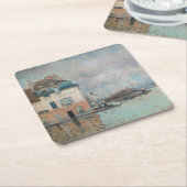Alfred Sisley - Hochwasser in Port-Marly 1876 Rechteckiger Pappuntersetzer (angewinkelt)