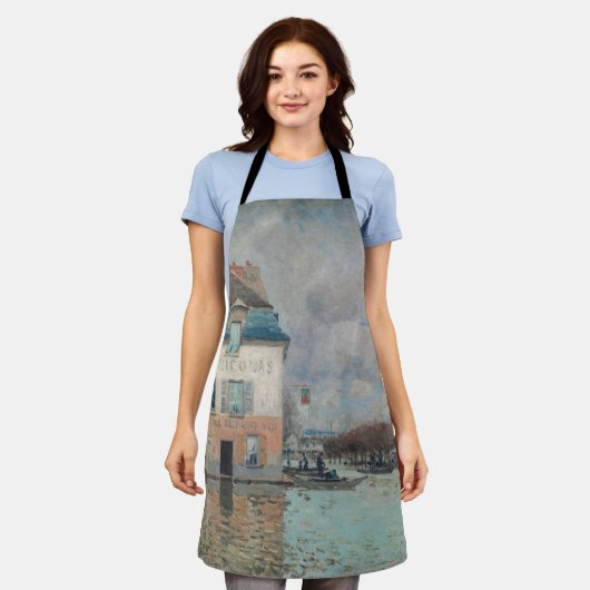 Alfred Sisley - Hochwasser in Port-Marly 1876 Schürze (Getragen)