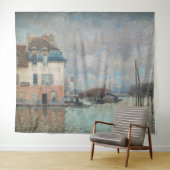 Alfred Sisley - Hochwasser in Port-Marly 1876 Wandteppich (Beispiel (Horizontal))