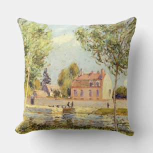 Alfred Sisley Houses on the banks of the Loing Kissen