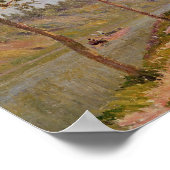 Alfred Sisley | Juni Morgen in Saint-Mammes Poster (Ecke)