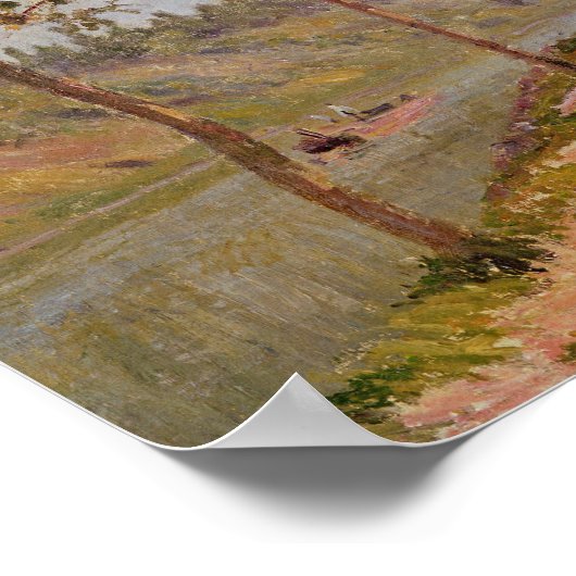 Alfred Sisley | Juni Morgen in Saint-Mammes Poster (Ecke)