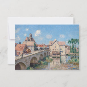 Alfred-Sisley-Kunstwerk - Le Pont de Moret Dankeskarte