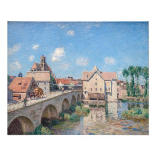 Alfred-Sisley-Kunstwerk - Le Pont de Moret Fotodruck
