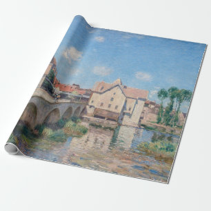 Alfred-Sisley-Kunstwerk - Le Pont de Moret Geschenkpapier