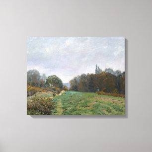 Alfred Sisley - Landschaft bei Louveciennes Leinwanddruck