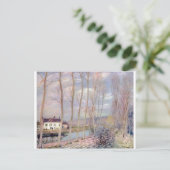 Alfred Sisley Loing - Kanal 1892 Öl Landscape Postkarte (Stehend Vorderseite)
