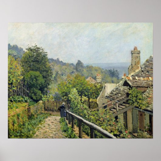 Alfred Sisley | Louveciennes, Die Höhen bei Marly Poster (Vorne)