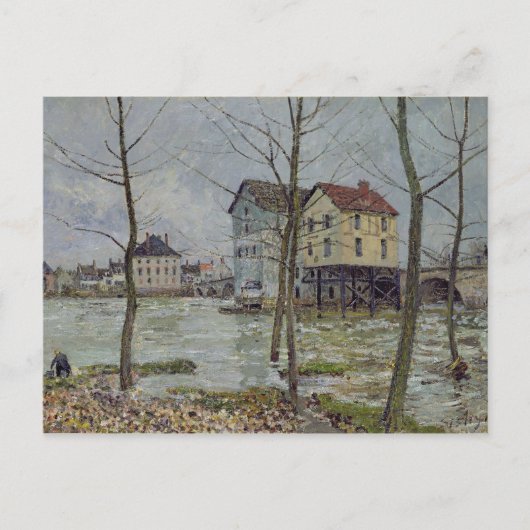 Alfred Sisley | Meilen in Moret-sur-Loing Postkarte (Vorderseite)