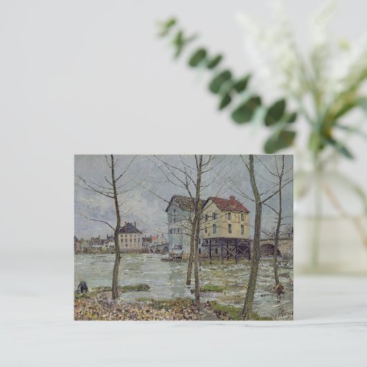 Alfred Sisley | Meilen in Moret-sur-Loing Postkarte (Stehend Vorderseite)