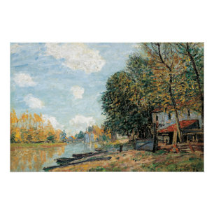 Alfred Sisley Moret: Die Banken des Loing Poster