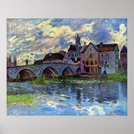 Alfred Sisley - Moret-sur-Loing Poster (Vorne)