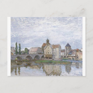 Alfred Sisley Moret-sur-Long - Temps gris 1892 Oil Postkarte